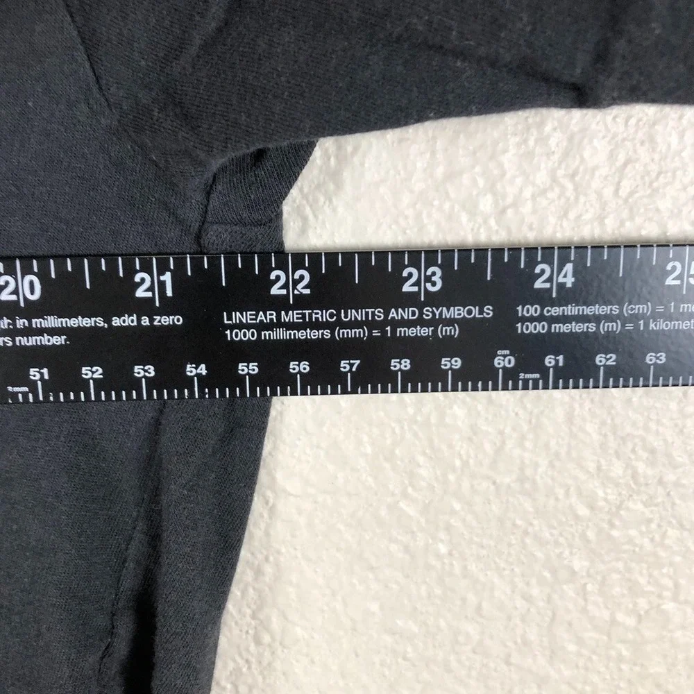 Ralph Lauren Preppy Shirt Mens Medium Black Cotton Logo Basic Staple Base Layer